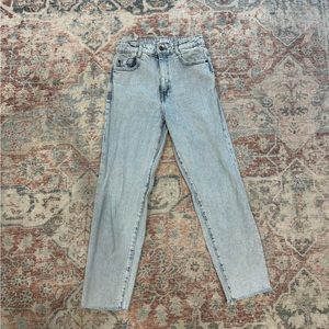 Zara high waisted mom jeans size 4